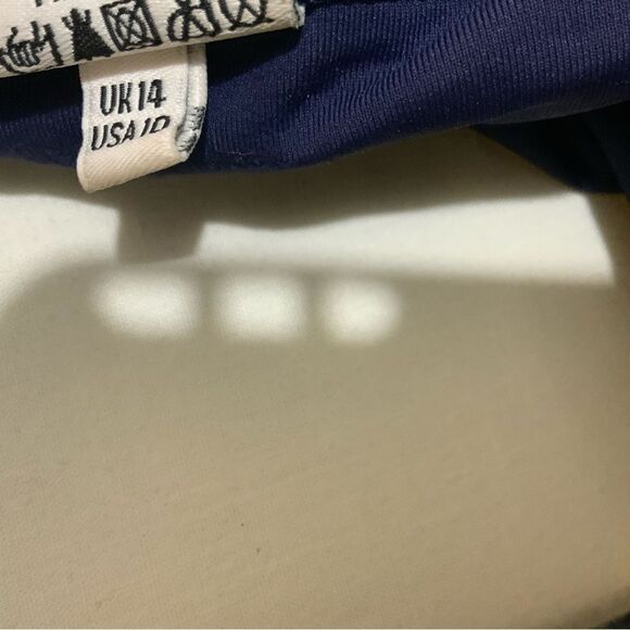 MELISSA ODABASH NAVY strapless one piece SWIMSUIT SIZE 10 - Picture 6 of 6